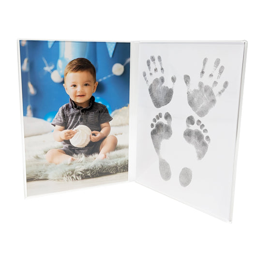 Cadre en verre acrylique double avec Magic Footprint Special Set