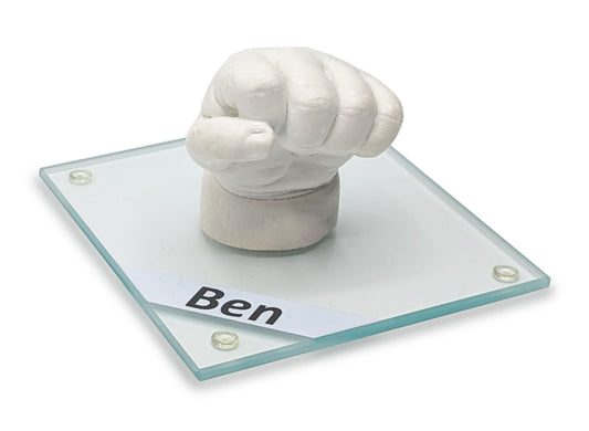 Lucky Hands Glass Base with Engraving